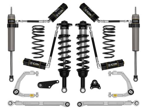 Icon Vehicle Dynamics - ICON Vehicle Dynamics 24 TACOMA 1.25-3" STAGE 7 SUSPENSION SYSTEM BILLET WITH TRIPLE RATE SPRING - K53297S