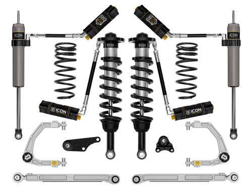 Icon Vehicle Dynamics - ICON Vehicle Dynamics 24 TACOMA 1.25-3" STAGE 8 SUSPENSION SYSTEM BILLET WITH TRIPLE RATE SPRING - K53298S