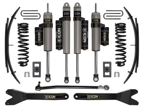 Icon Vehicle Dynamics - ICON Vehicle Dynamics 23 FORD F250/F350 DIESEL 2.5" STAGE 3 SUSP SYS RADIUS ARMS/EXPANSION PACK - K62563RL