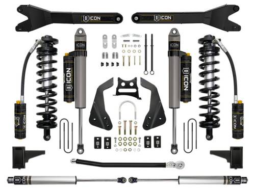 Icon Vehicle Dynamics - ICON Vehicle Dynamics 05-07 FORD F250/F350 4-5.5" STAGE 5 COILOVER CONVERSION SYSTEM W RADIUS ARM - K63115R