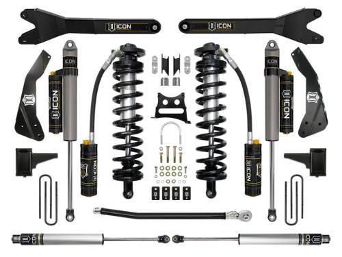 Icon Vehicle Dynamics - ICON Vehicle Dynamics 11-16 FORD F250/F350 4-5.5" STAGE 5 COILOVER CONVERSION SYSTEM W RADIUS ARM - K63135R