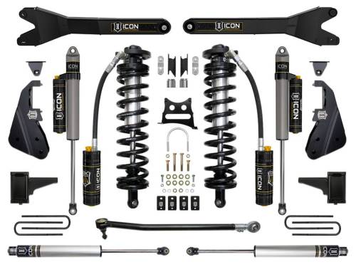 Icon Vehicle Dynamics - ICON Vehicle Dynamics 17-22 FORD F250/F350 4-5.5" STAGE 5 COILOVER CONVERSION SYSTEM W RADIUS ARM - K63155R