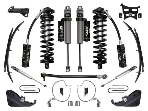 Icon Vehicle Dynamics - ICON Vehicle Dynamics 23 FORD F250/F350 4-5.5" STAGE 4 COILOVER CONVERSION SYS W/ EXPANSION PACKS - K63174L