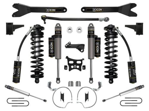 Icon Vehicle Dynamics - ICON Vehicle Dynamics 23 FORD F250/F350 4-5.5" STAGE 4 COILOVER CONVERSION SYSTEM W/ RADIUS ARMS - K63174R