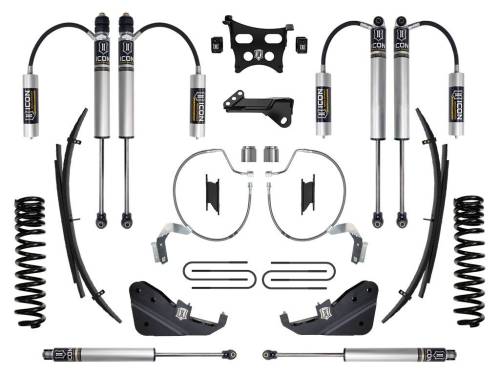 Icon Vehicle Dynamics - ICON Vehicle Dynamics 23 FORD F250/F350 4.5" STAGE 2 SUSPENSION SYSTEM GAS W/ EXPANSION PACKS - K64532L