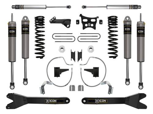 Icon Vehicle Dynamics - ICON Vehicle Dynamics 23 FORD F250/F350 4.5" STAGE 3 SUSPENSION SYSTEM GAS W/ RADIUS ARMS - K64533R