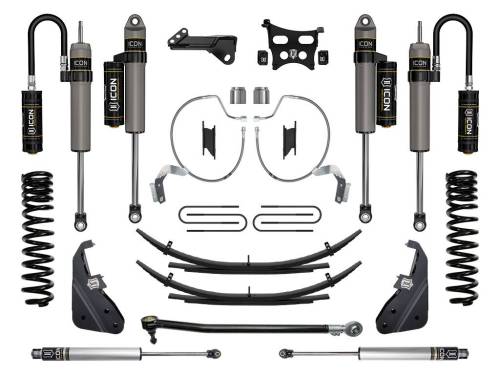 Icon Vehicle Dynamics - ICON Vehicle Dynamics 23 FORD F250/F350 4.5" STAGE 4 SUSPENSION SYSTEM GAS W/ EXPANSION PACKS - K64534L