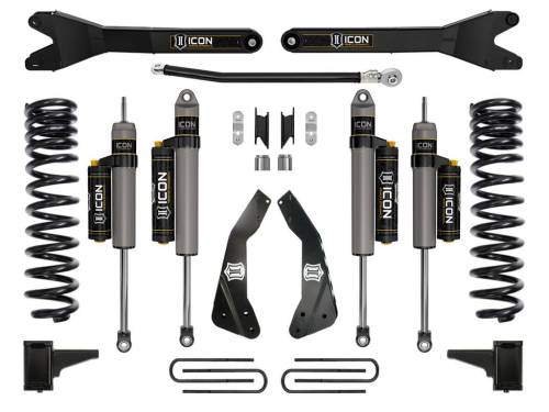 Icon Vehicle Dynamics - ICON Vehicle Dynamics 11-16 FORD F250/F350 4.5" STAGE 4 SUSPENSION SYSTEM W RADIUS ARM - K64563R