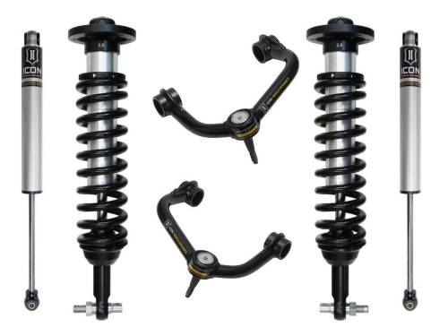 Icon Vehicle Dynamics - ICON Vehicle Dynamics 21-23 FORD F150 2WD 0-3" STAGE 2 SUSPENSION SYSTEM W TUBULAR UCA - K93122T