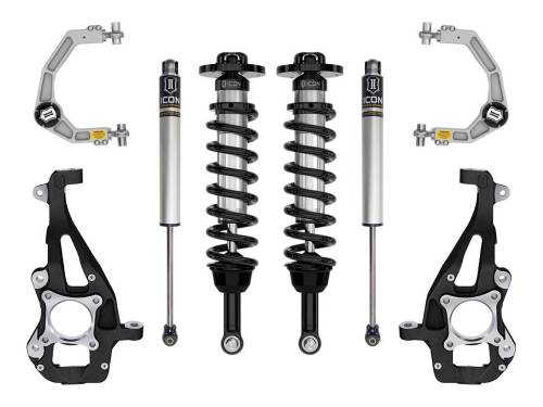 Icon Vehicle Dynamics - ICON Vehicle Dynamics 21-23 FORD F150 4WD 3.5-4.5" STAGE 1 SUSPENSION SYSTEM W BILLET UCA - K93141