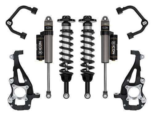 Icon Vehicle Dynamics - ICON Vehicle Dynamics 21-23 FORD F150 4WD 3.5-4.5" STAGE 2 SUSPENSION SYSTEM W TUBULAR UCA - K93142T