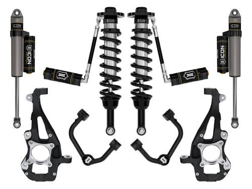 Icon Vehicle Dynamics - ICON Vehicle Dynamics 21-23 FORD F150 4WD 3.5-4.5" STAGE 3 SUSPENSION SYSTEM W TUBULAR UCA - K93143T