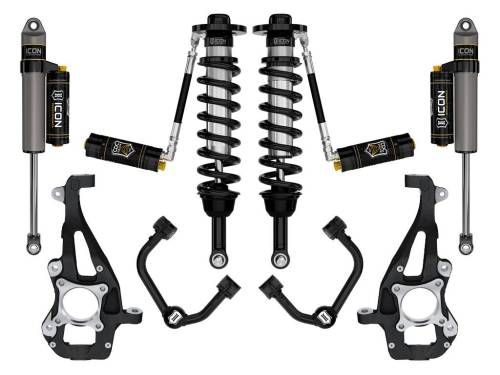 Icon Vehicle Dynamics - ICON Vehicle Dynamics 21-23 FORD F150 4WD 3.5-4.5" STAGE 4 SUSPENSION SYSTEM W TUBULAR UCA - K93144T