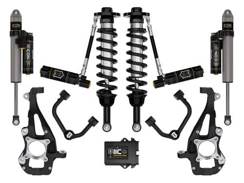 Icon Vehicle Dynamics - ICON Vehicle Dynamics 21-23 FORD F150 4WD 3.5-4.5" STAGE 5 SUSPENSION SYSTEM W TUBULAR UCA - K93145T