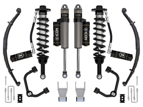 Icon Vehicle Dynamics - ICON Vehicle Dynamics 21-23 FORD F150 TREMOR 4WD 2.5-3" STAGE 3 SUSPENSION SYS TUBULAR UCA / LEAF PACK - K93163TL