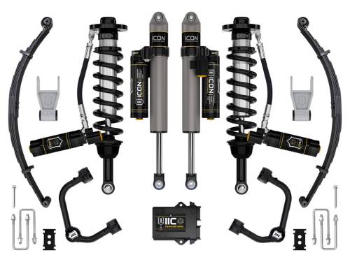 Icon Vehicle Dynamics - ICON Vehicle Dynamics 21-23 FORD F150 TREMOR 4WD 2.5-3" STAGE 5 SUSPENSION SYS TUBULAR UCA / LEAF PACK - K93165TL