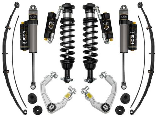 Icon Vehicle Dynamics - ICON Vehicle Dynamics 20-23 FORD RANGER 0-3.5" STAGE 8 SUSPENSION SYSTEM W BILLET UCA STEEL KNUCKLE - K93208S