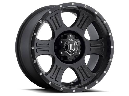 ICON Alloys - ICON ALLOYS SHIELD SAT BLK - 17 X 8.5 / 5 X 5 / 0MM / 4.75" BS - 1017857347SB