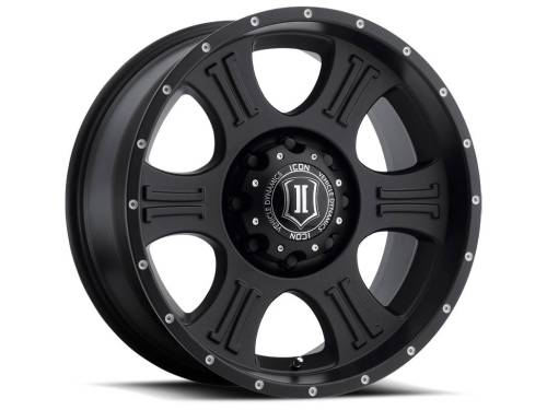 ICON Alloys - ICON ALLOYS SHIELD SAT BLK - 20 X 9 / 5 X 150 / 16MM / 5.625" BS - 1020905556SB