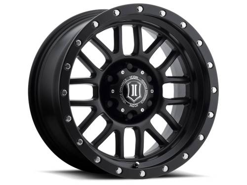 ICON Alloys - ICON ALLOYS ALPHA SAT BLK - 17 X 8.5 / 6 X 135 / 6MM / 5" BS - 1217856350SB