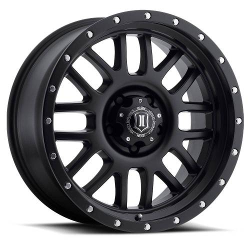 ICON Alloys - ICON ALLOYS ALPHA SAT BLK - 20 X 9 / 6 X 135 / 16MM / 5.625" BS - 1220906356SB