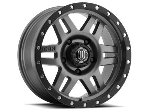 ICON Alloys - ICON ALLOYS SIX SPEED GUN MTL - 17 X 8.5 / 5 X 150 / 25MM / 5.75" BS - 1417855557GM