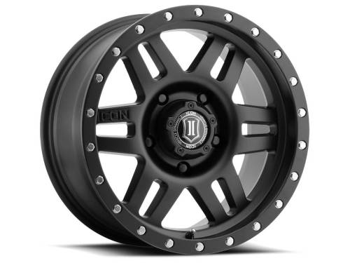 ICON Alloys - ICON ALLOYS SIX SPEED SAT BLK - 17 X 8.5 / 5 X 150 / 25MM / 5.75" BS - 1417855557SB