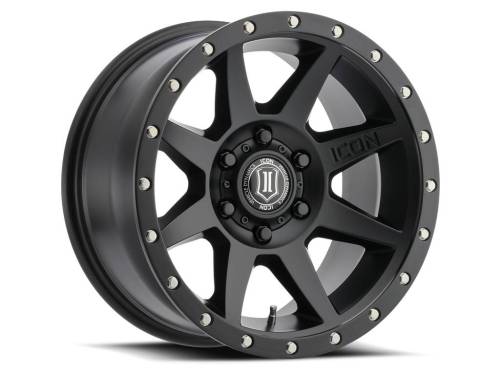 ICON Alloys - ICON ALLOYS REBOUND SAT BLK - 17 X 8.5 / 5 X 150 / 25MM / 5.75" BS - 1817855557SB