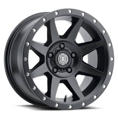 ICON Alloys - ICON ALLOYS REBOUND SAT BLK - 17 X 8.5 / 5 X 5.5 / 0MM / 4.75" BS - 1817858547SB