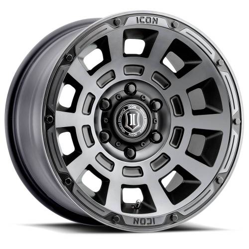 ICON Alloys - ICON ALLOYS THRUST SMK SAT BLK -17 X 8.5 / 5 X 150 / 25 MM / 5.75" BS - 2817855557SSBT