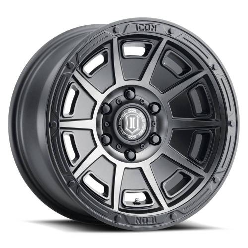 ICON Alloys - ICON ALLOYS VICTORY SMK SAT BLACK - 17 X 8.5 / 6X135 / 6MM / 5" BS - 3017856350SSBT