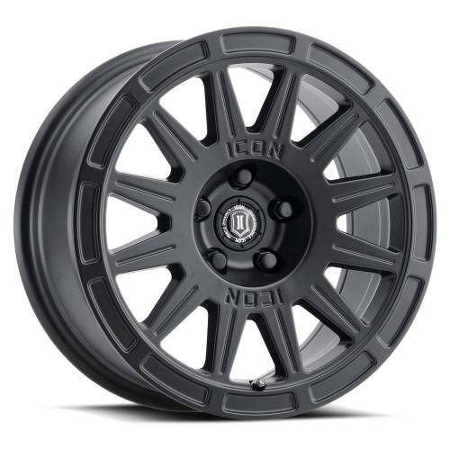 ICON Alloys - ICON ALLOYS RICOCHET SAT BLK - 15 X 7 / 5 X 100 / 15MM / 4.6" BS - 7015705046SB