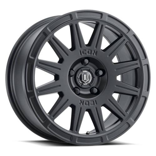 ICON Alloys - ICON ALLOYS RICOCHET SAT BLACK - 17 X 8 / 5 X 108 / 38 MM / 6" BS - 7017803160SB