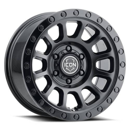 ICON Alloys - ICON ALLOYS HULSE DBL BLACK - 17 X 8.5 / 6 X 135 / 6MM / 5" BS - 8017856350DB