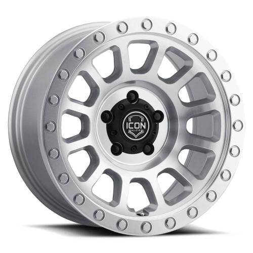 ICON Alloys - ICON ALLOYS HULSE SILVER MACHINED - 17 X 8.5 / 6 X 135 / 6MM / 5" BS - 8017856350SM