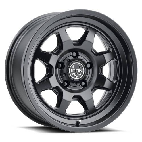 ICON Alloys - ICON ALLOYS NUEVO SATIN BLACK - 17 X 8.5 / 6 X 135 / 6MM / 5" BS - 8117856350SB