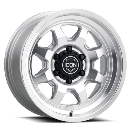 ICON Alloys - ICON ALLOYS NUEVO SILVER MACHINED - 17 X 8.5 / 6 X 135 / 6MM / 5" BS - 8117856350SM