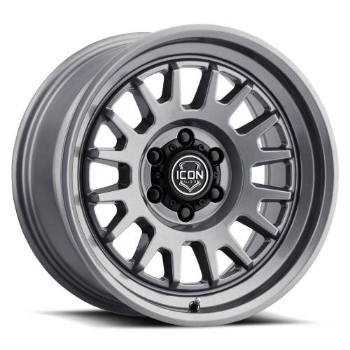 ICON Alloys - ICON ALLOYS ANZA GUN METAL - 17 X 8.5 / 5 X 5 / -6MM / 4.5" BS - 8217857345GM