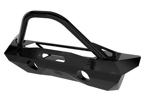 ICON Impact Series Offroad Armor - ICON Impact Series Offroad Armor 07-18 JK PRO SERIES FRONT BUMPER REC WINCH MNT W/ BAR & TABS - 25215