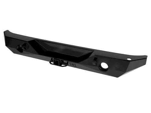 ICON Impact Series Offroad Armor - ICON Impact Series Offroad Armor 07-18 JK PRO SERIES 2 REAR BUMPER W/ HITCH & TAB - 25218