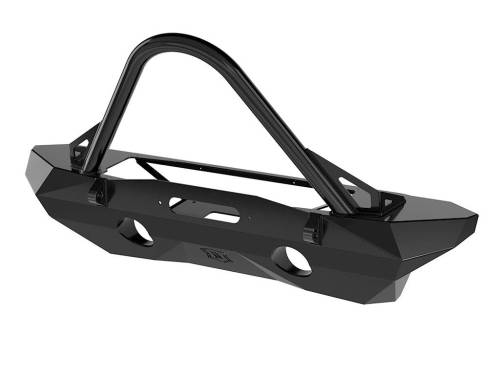 ICON Impact Series Offroad Armor - ICON Impact Series Offroad Armor 07-18 JK PRO SERIES MID WIDTH FRONT BUMPER REC WINCH MNT W/ STINGER & TABS - 25233