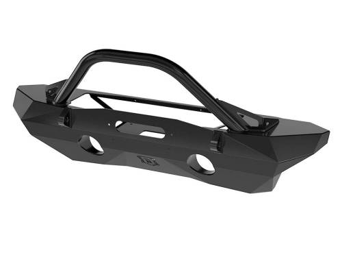 ICON Impact Series Offroad Armor - ICON Impact Series Offroad Armor 07-18 JK PRO SERIES MID WIDTH FRONT BUMPER REC WINCH MNT W/ BAR & TABS - 25234