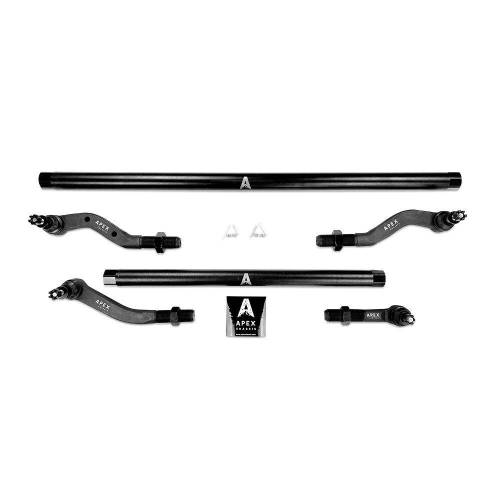 Apex Chassis - Apex Heavy Duty 2.5 Ton Tie Rod & Drag Link Assembly in Steel - KIT115-Dana30-NoFlip