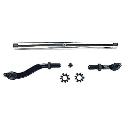 Apex Chassis - Apex Heavy Duty 2.5 Ton Flipped Drag Link Assembly in Polished Aluminum | 19-22 Jeep Gladiator JT 18-22 Jeep Wrangler JL. - KIT129