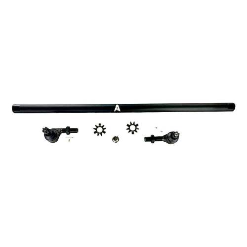 Apex Chassis - Apex Jeep Wrangler JK - 1 Ton Drag Link Kit - Black Aluminum - Yes Flip - KIT153