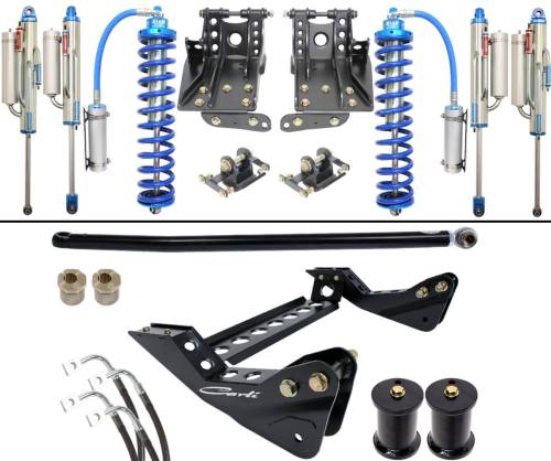 Carli Suspension - Carli Tuned 2.5 Coilover/Bypass Package, 4.5” Lift, 2008-10 Ford F250/F350, 4x4 - CS-F45-CO25-BYP-08