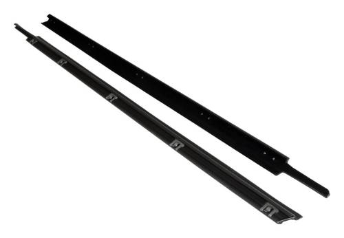 Crown Automotive Jeep Replacement - Crown Automotive Jeep Replacement Outer Door Glass Weatherstrip Kit for 1997-2006 Jeep TJ Wrangler w/ Full Steel Doors - 55176565K