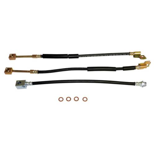 Crown Automotive Jeep Replacement - Crown Automotive Jeep Replacement Brake Hose Kit - BHK4