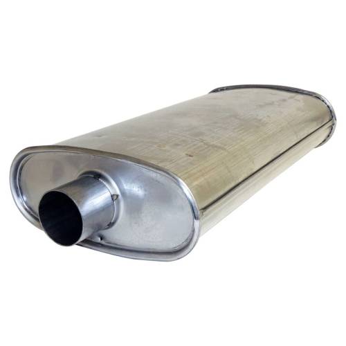 Crown Automotive Jeep Replacement - Crown Automotive Jeep Replacement Muffler for 1996-1998 Jeep ZJ Grand Cherokee w/ 4.0L or 5.2L Engine - E0021276