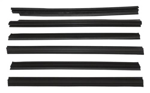 Crown Automotive Jeep Replacement - Crown Automotive Jeep Replacement Door Glass Weatherstrip Kit - 55235404MK